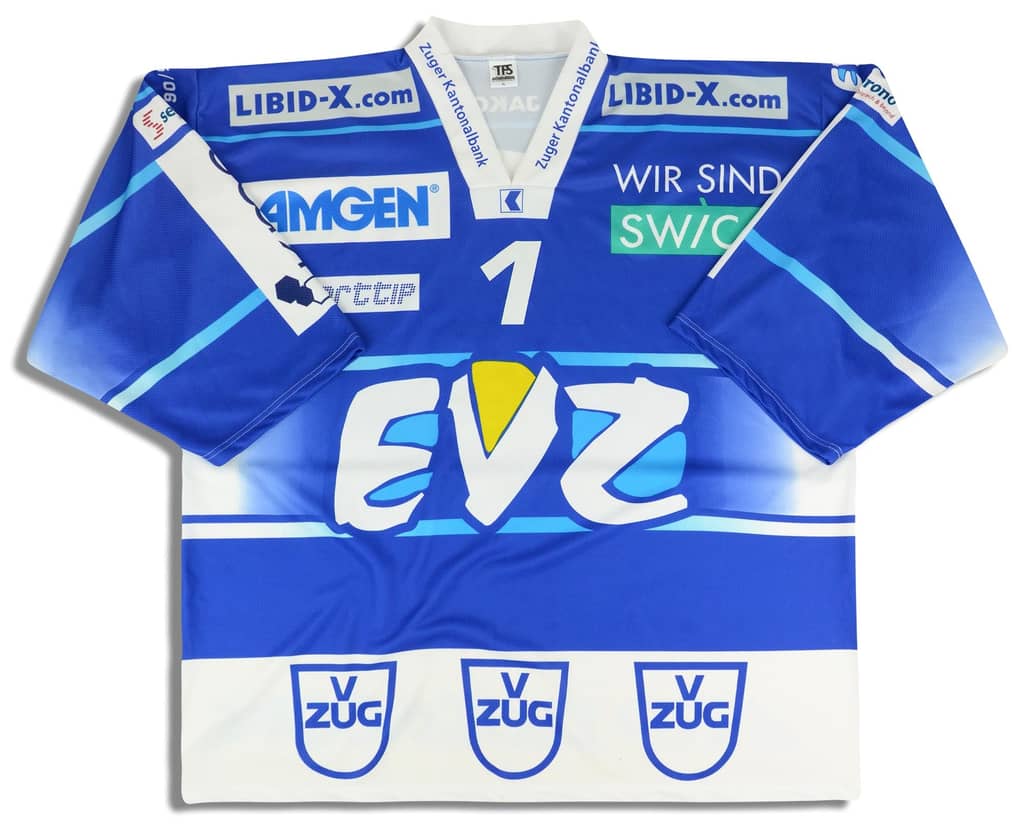 2005-06 EV Zug Walpen #1 TFS Jersey (Home) XL