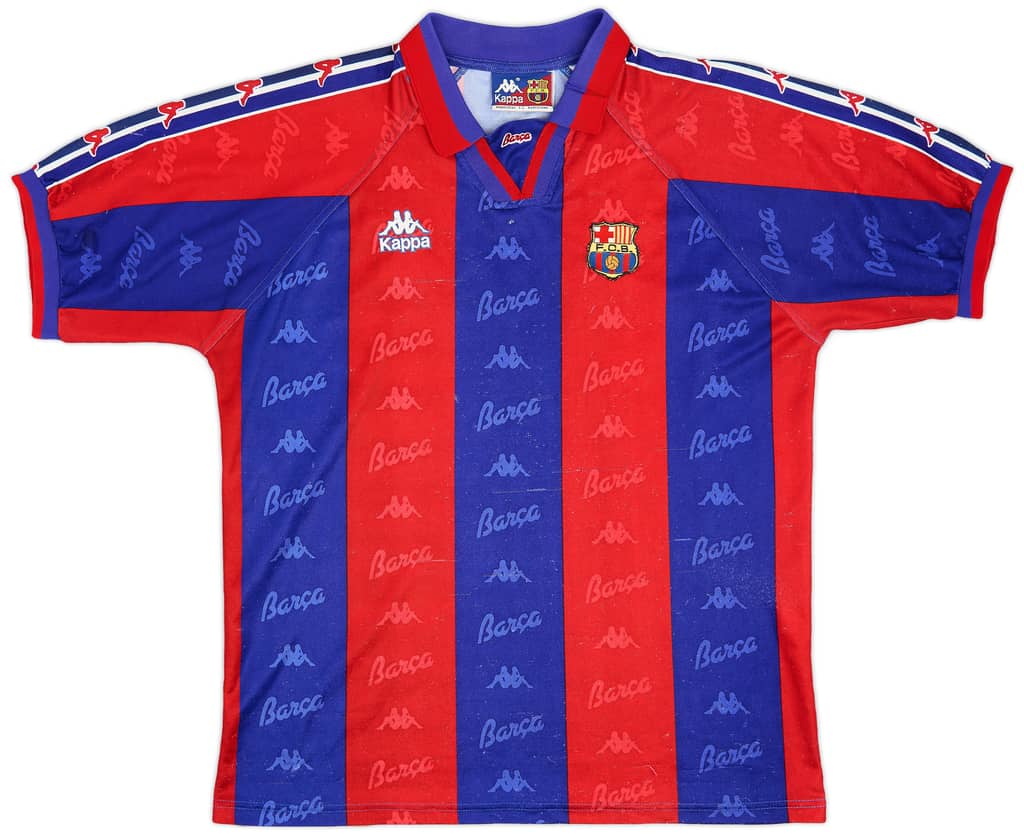 1995-97 Barcelona Home Shirt - 6/10 - (XL)