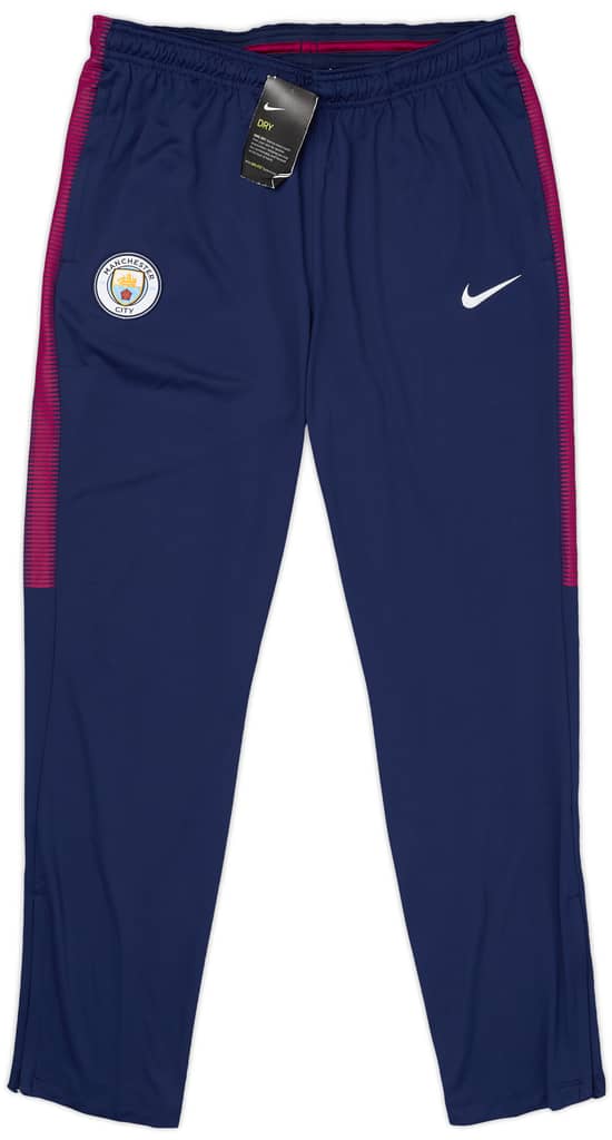 2017-18 Manchester City Nike Track Pants/Bottoms (L)