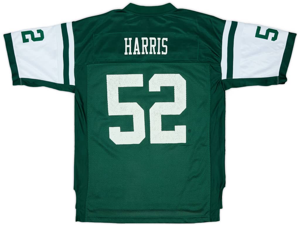 2007 New York Jets Harris #52 Reebok On Field Home Jersey - 7/10 - (L)