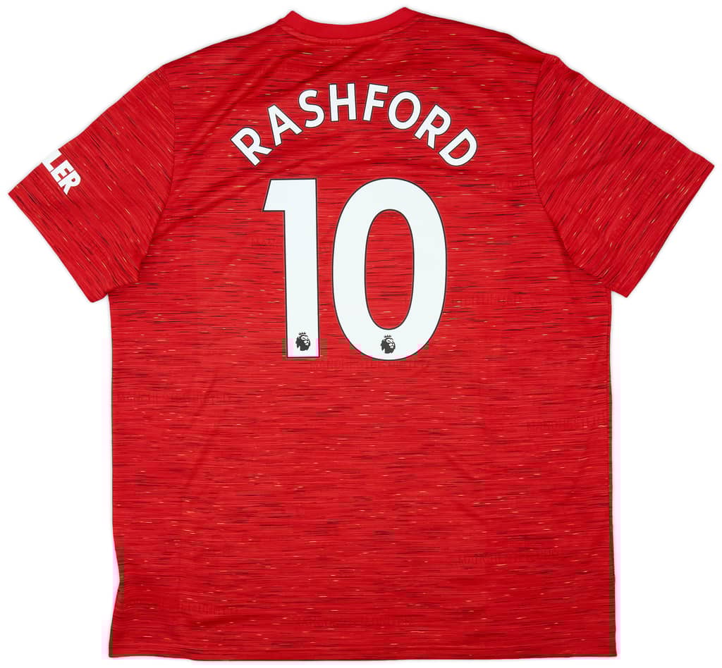 2020-21 Manchester United Home Shirt Rashford #10 - 9/10 - (XXL)