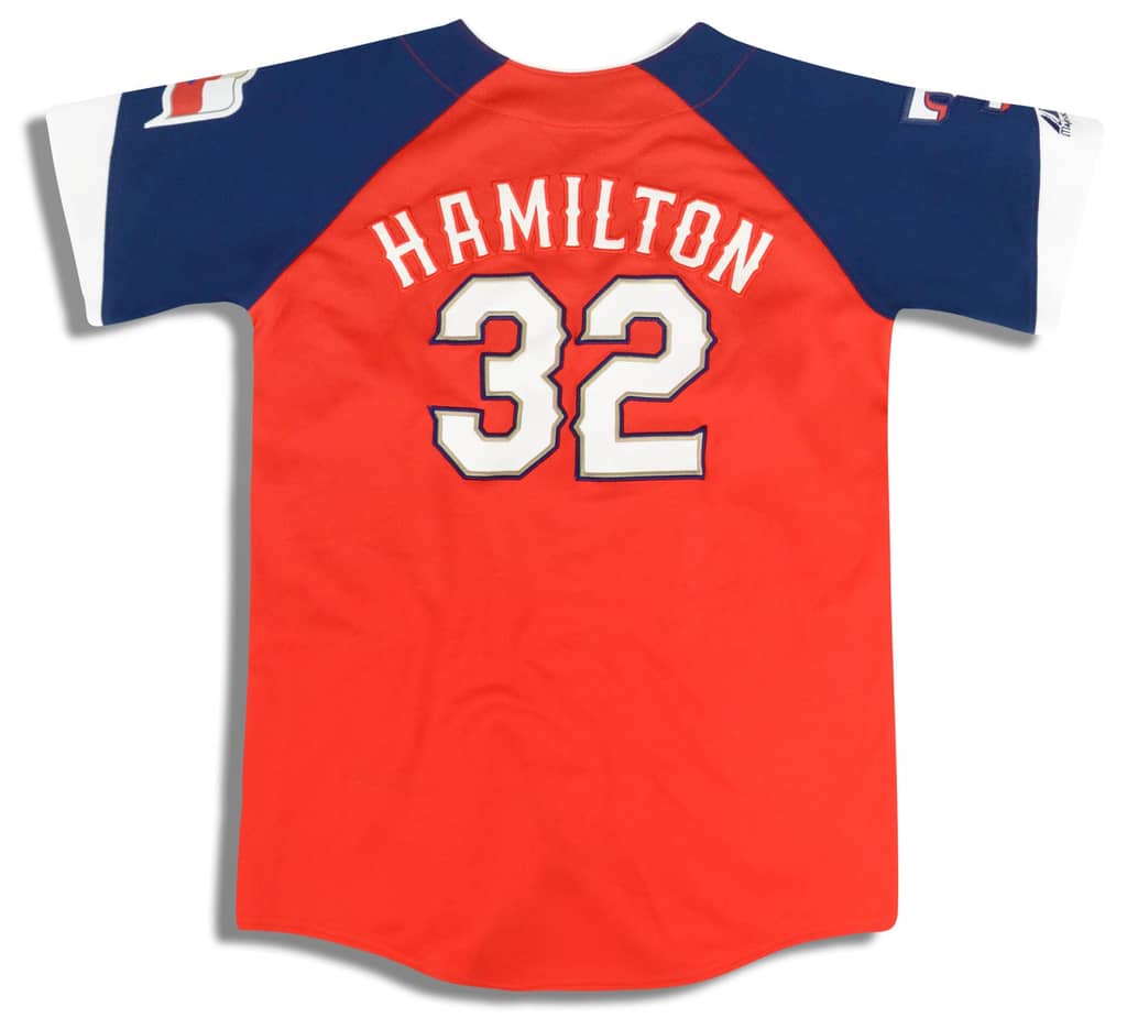 2009-12 Texas Rangers Hamilton #32 Majestic Jersey (Alternate) Y