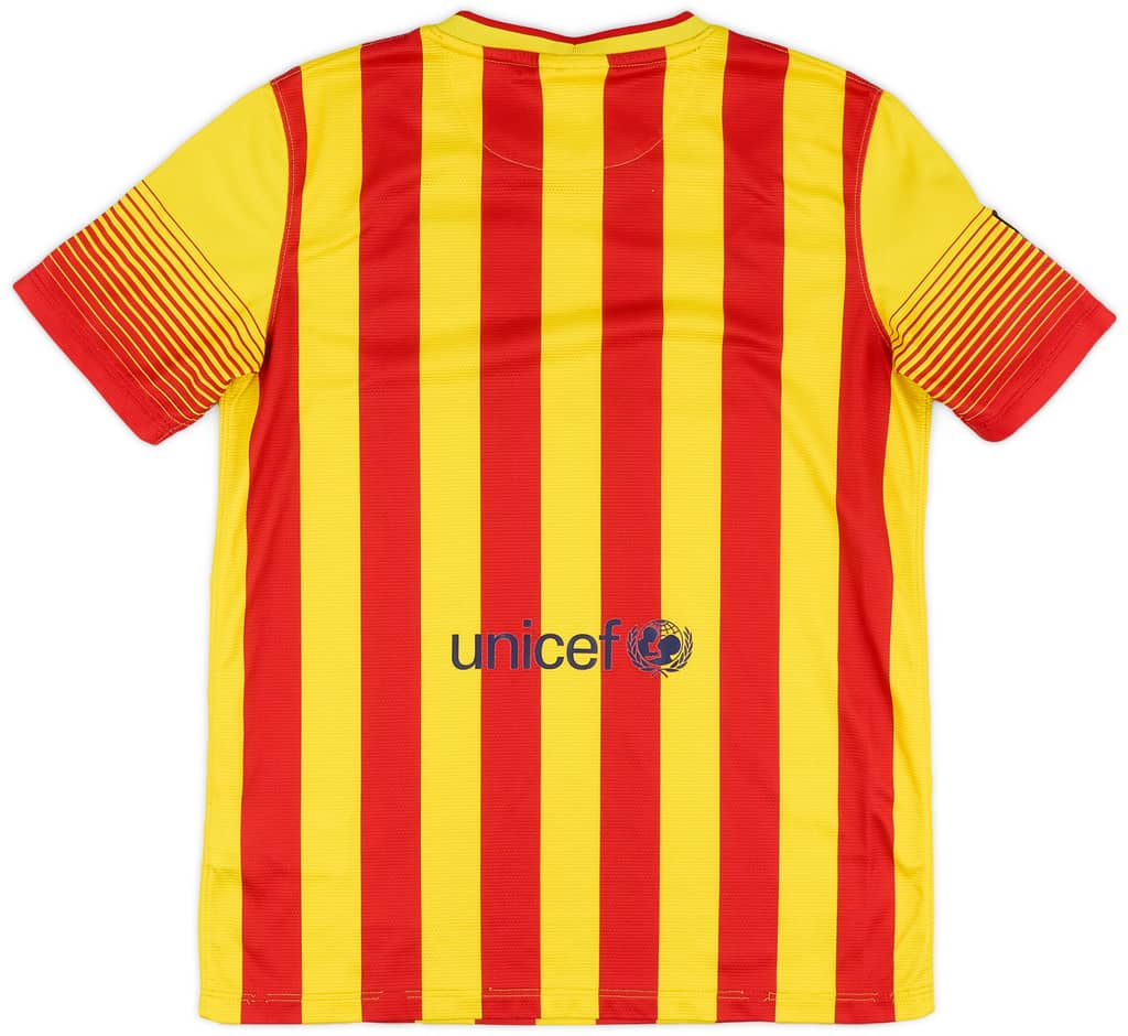 2013-15 Barcelona Away Shirt - 6/10 - (XL.Boys)