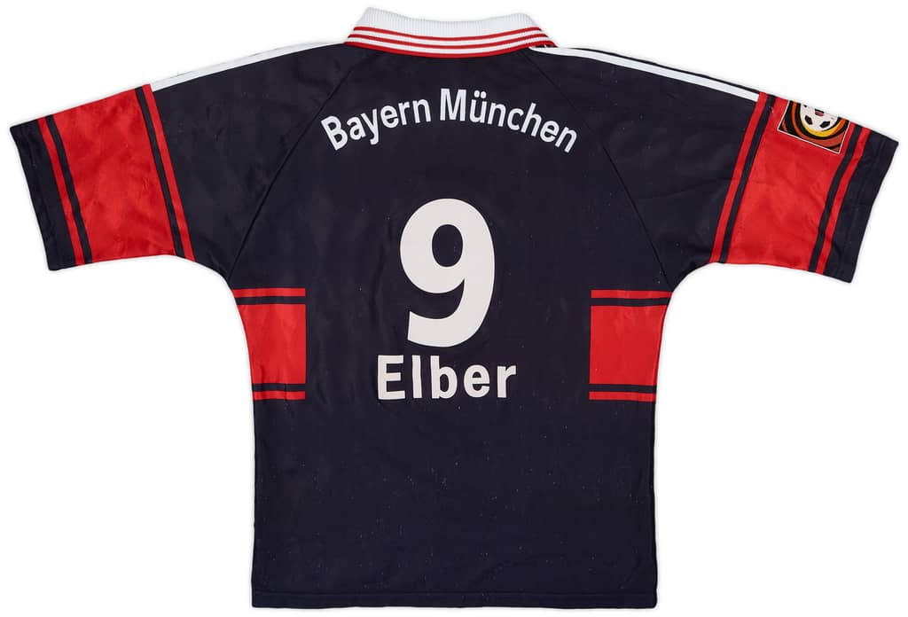 1997-99 Bayern Munich Home Shirt Elber #9 - 9/10 - (S)