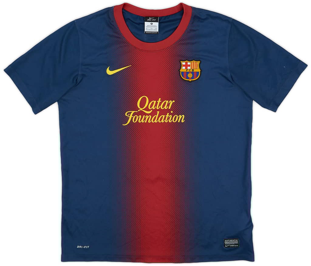 2012-13 Barcelona Home Shirt - 8/10 - (XL.Boys)