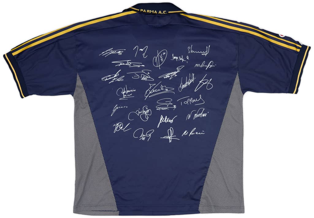 2001-02 Parma 'Signed' Finale TIM Cup Third Shirt - 6/10 - (XL)