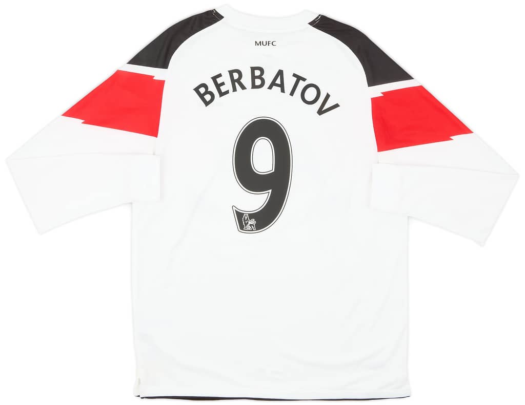 2010-12 Manchester United Away L/S Shirt Berbatov #9 - 6/10 - (M)
