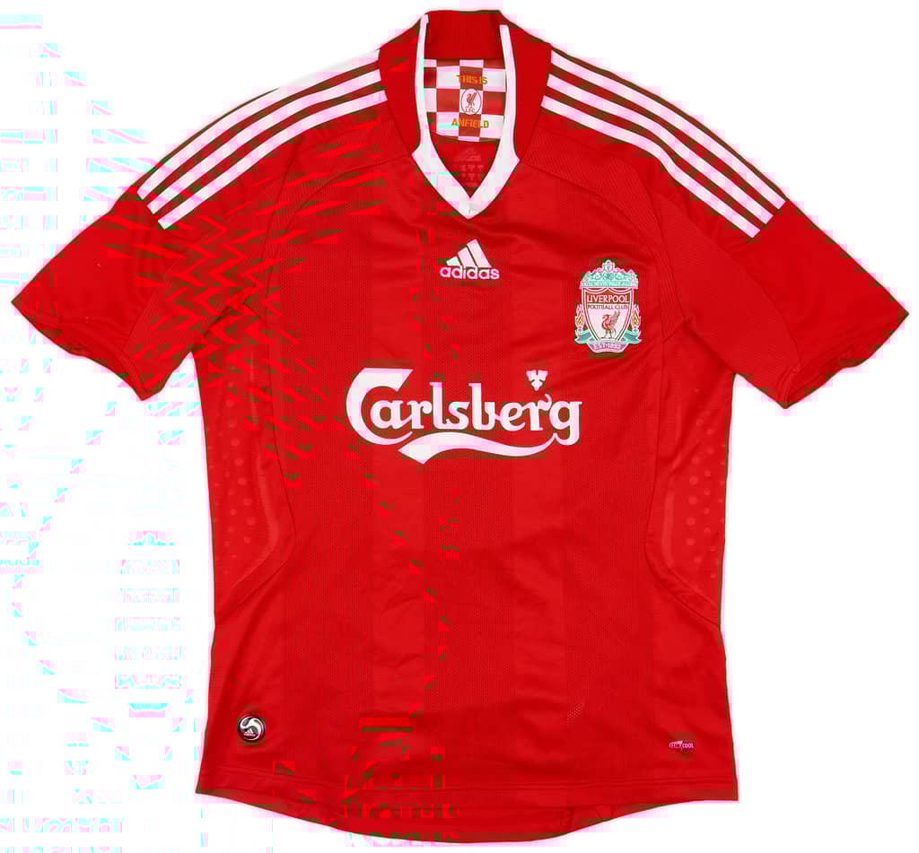 2008-10 Liverpool Home Shirt Gerrard #8 - 6/10 - (S)
