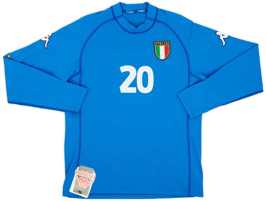 2000-01 Italy Home L/S Shirt Totti #20 (XL)