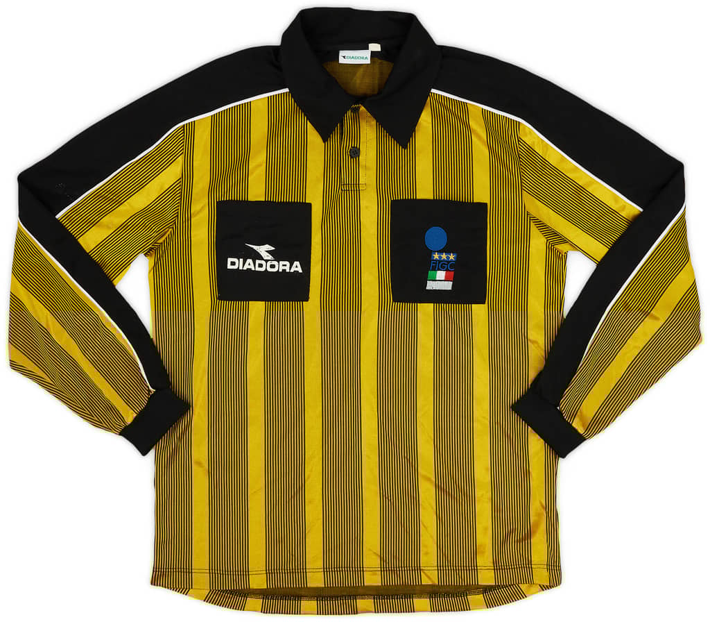 1990s Italy FIGC Diadora Referee Shirt - 6/10 - (XL)