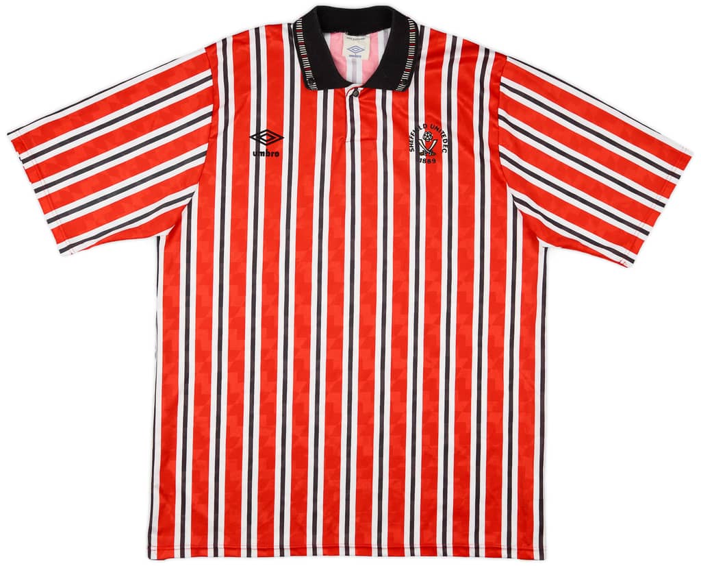 1990-92 Sheffield United Home Shirt - 9/10 - (L)