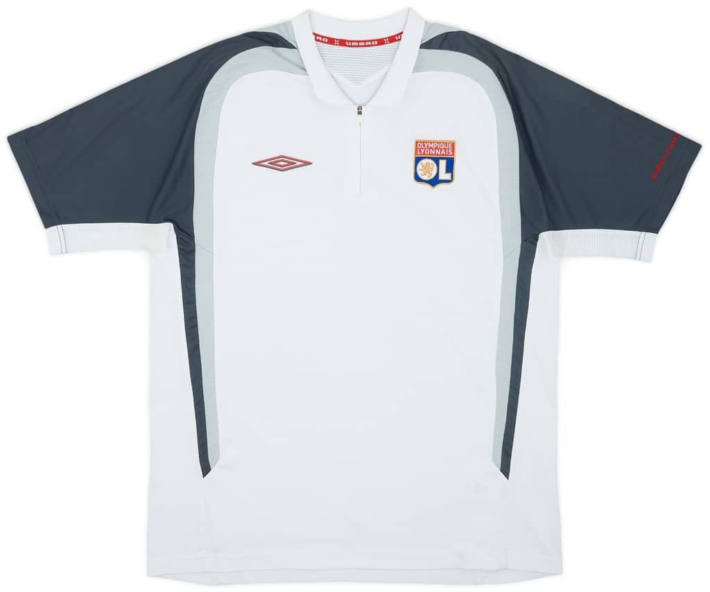 2006-07 Lyon Umbro 1/4 Zip Training Shirt - 8/10 - (M)