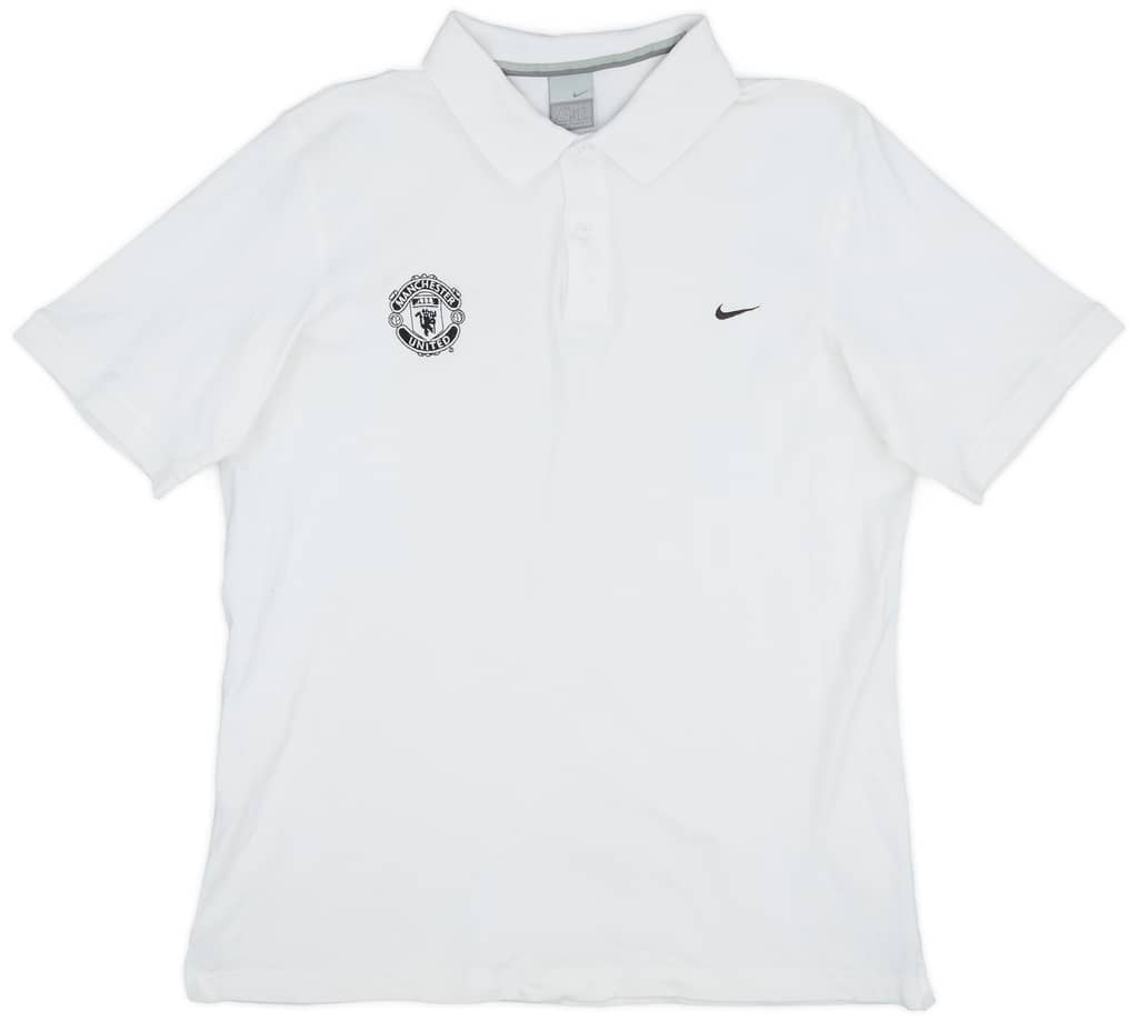 2002-03 Manchester United Nike Polo Shirt - 8/10 - (L)