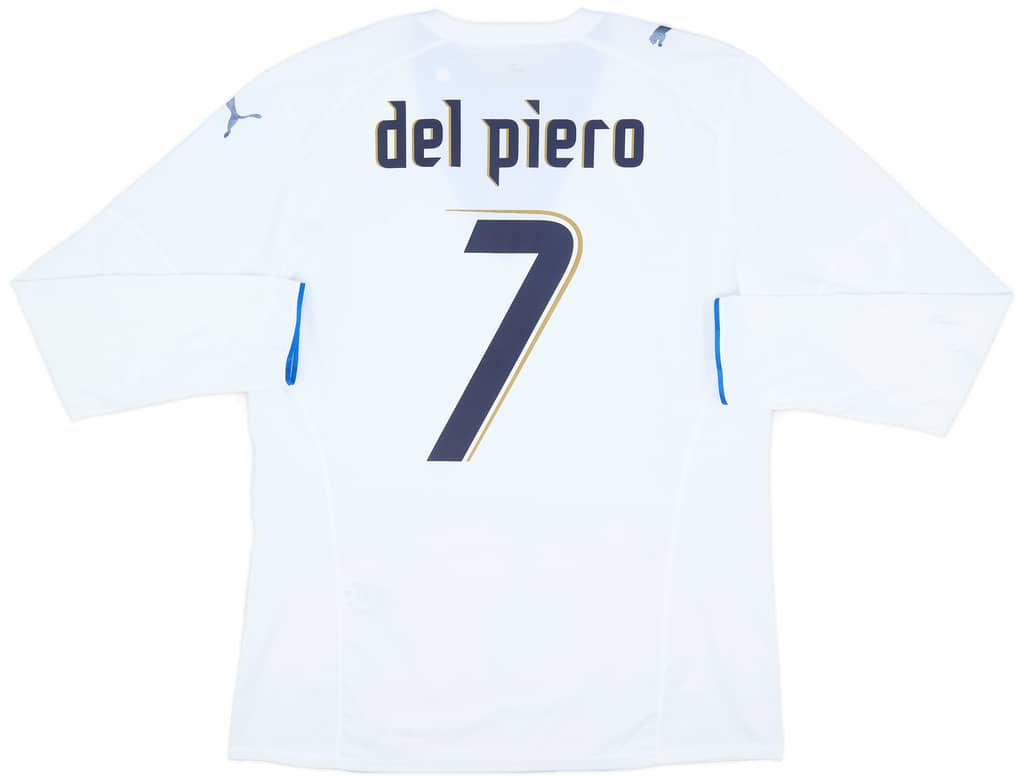 2006 Italy Player Issue Away L/S Shirt Del Piero #7 - 6/10 - (XL)