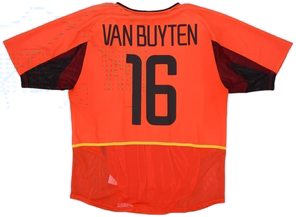 2002-04 Belgium Player Issue Home Shirt Van Buyten #16 - 8/10 - (L)