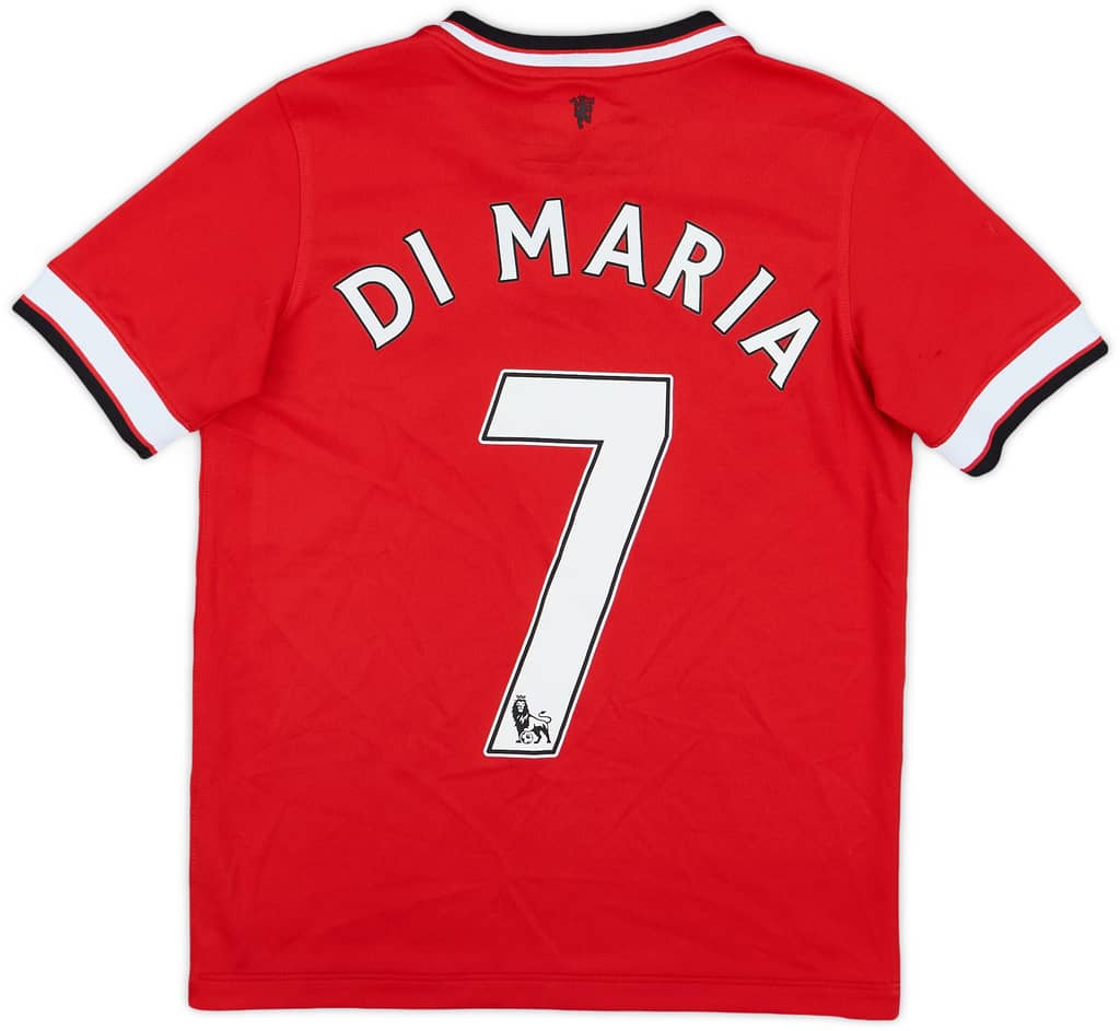 2014-15 Manchester United Home Shirt Di Maria #7 - 8/10 - (M.Boys)