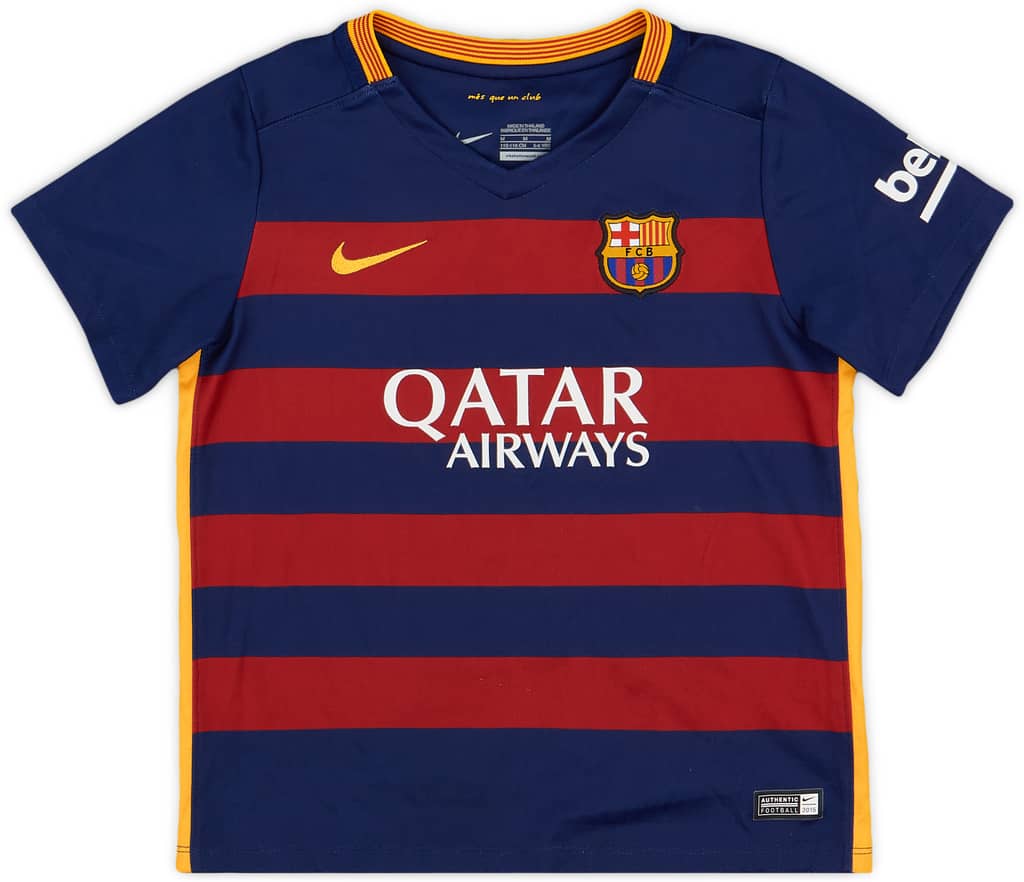 2015-16 Barcelona Home Shirt - 8/10 - (5-6 Years)