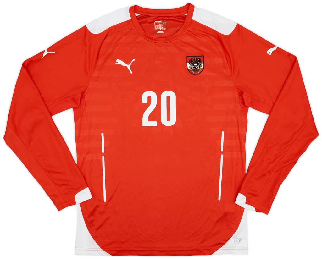 2014-16 Austria Player Issue Home L/S Shirt #20 - 8/10 - (L)