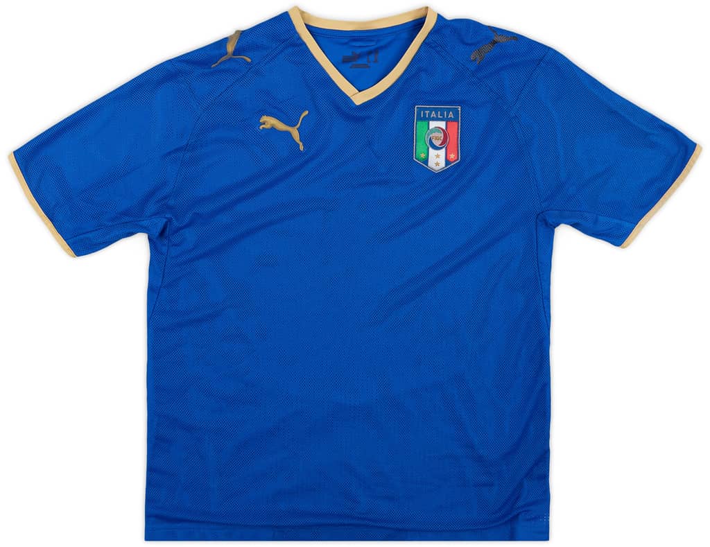 2007-08 Italy Home Shirt - 5/10 - (XL.Boys)