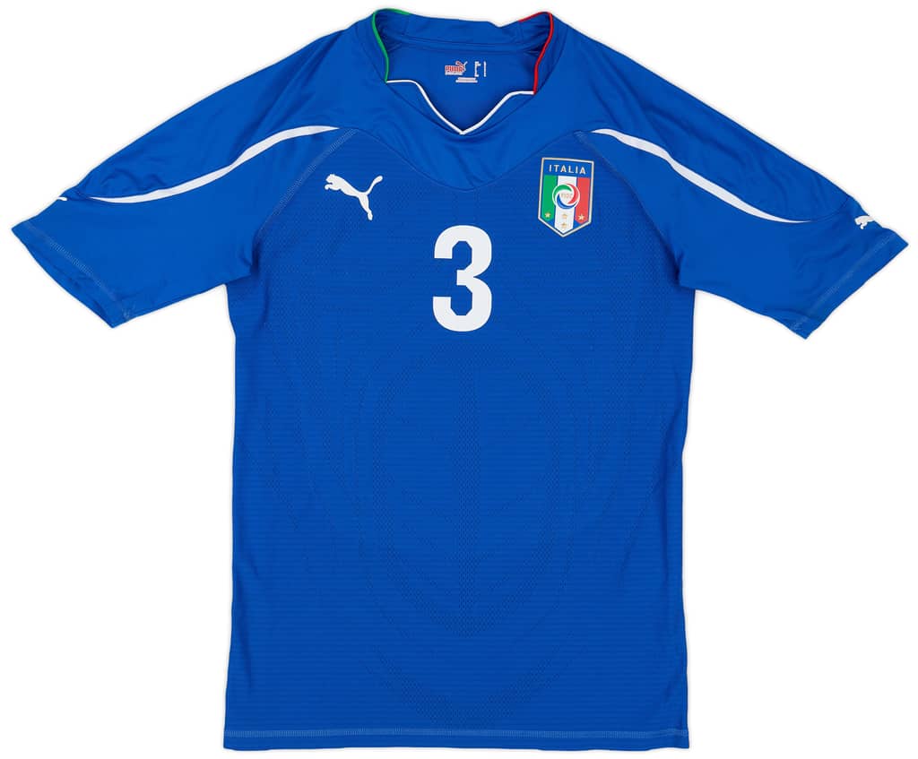 2010-12 Italy Player Issue Home Shirt #3 - 7/10 - (L)