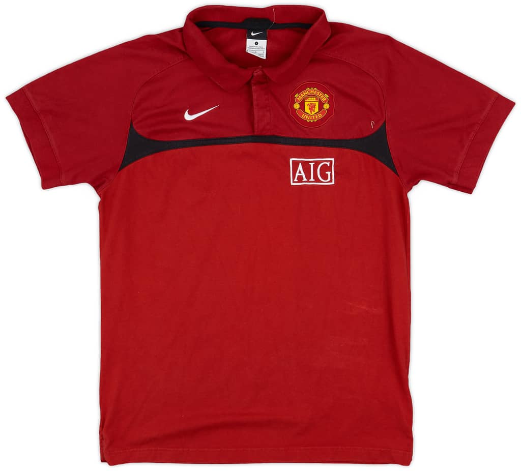 2010-11 Manchester United Nike Polo Shirt - 8/10 - (L)