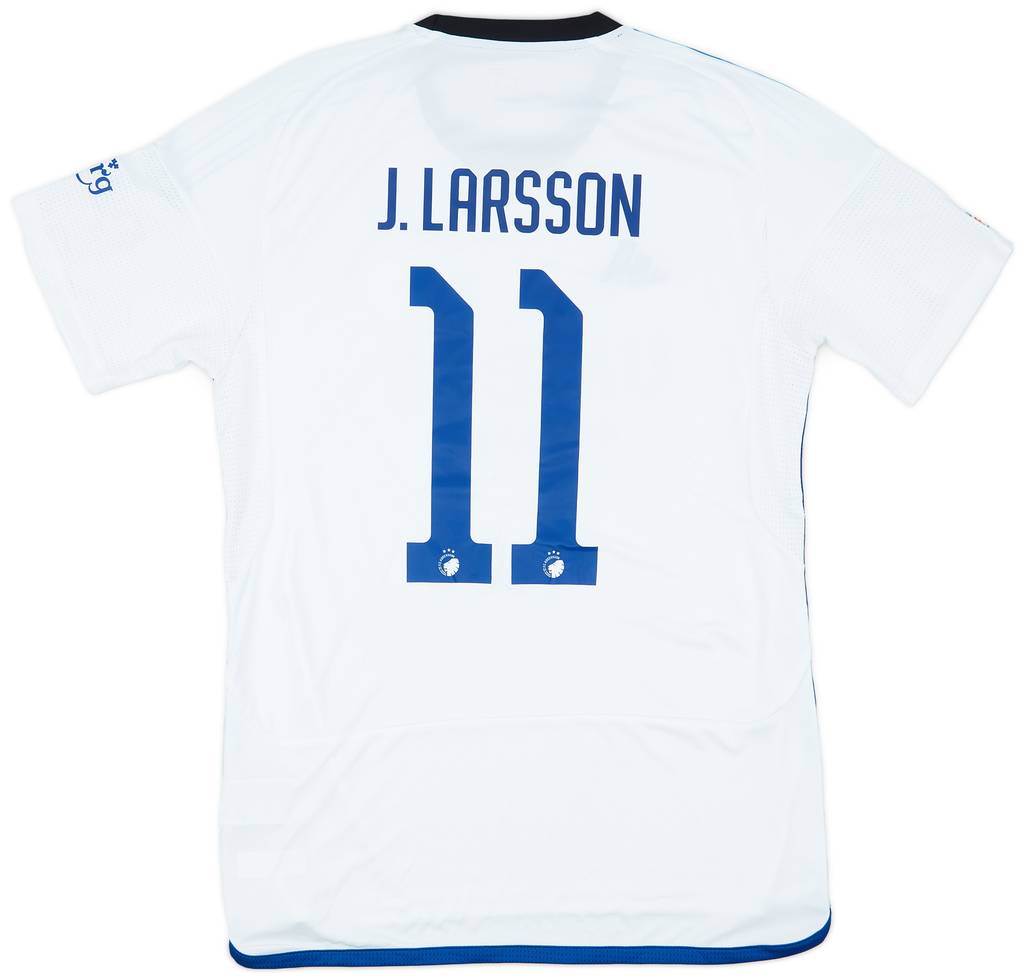 2023-24 FC Copenhagen Match Issue Champions League Home Shirt J. Larsson #11