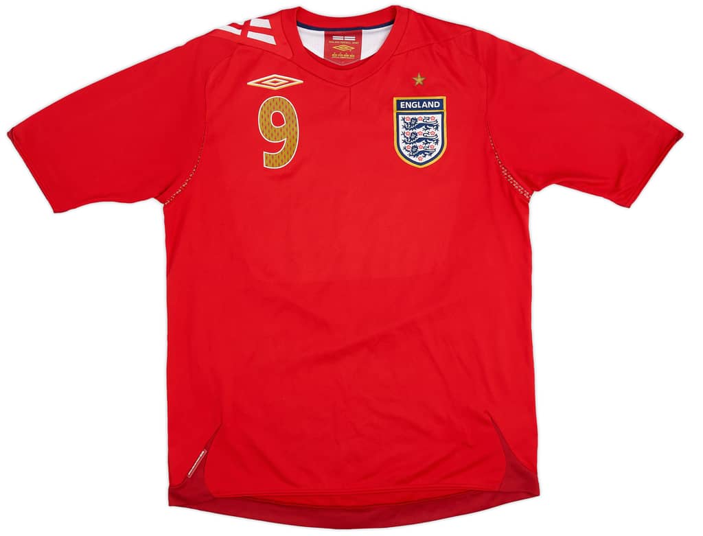 2006-08 England Away Shirt Rooney #9 - 8/10 - (M)