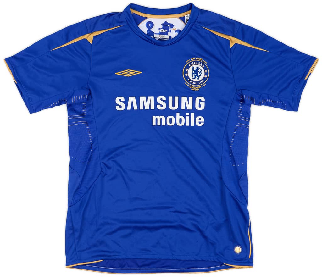 2005-06 Chelsea Centenary Home Shirt - 9/10 - (L.Boys)