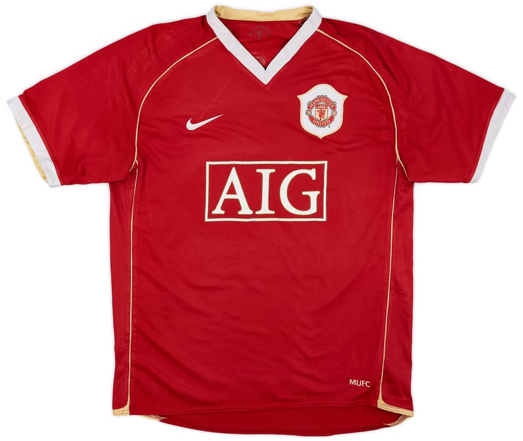 2006-07 Manchester United Home Shirt Solskjaer #20 - 5/10 - (L)