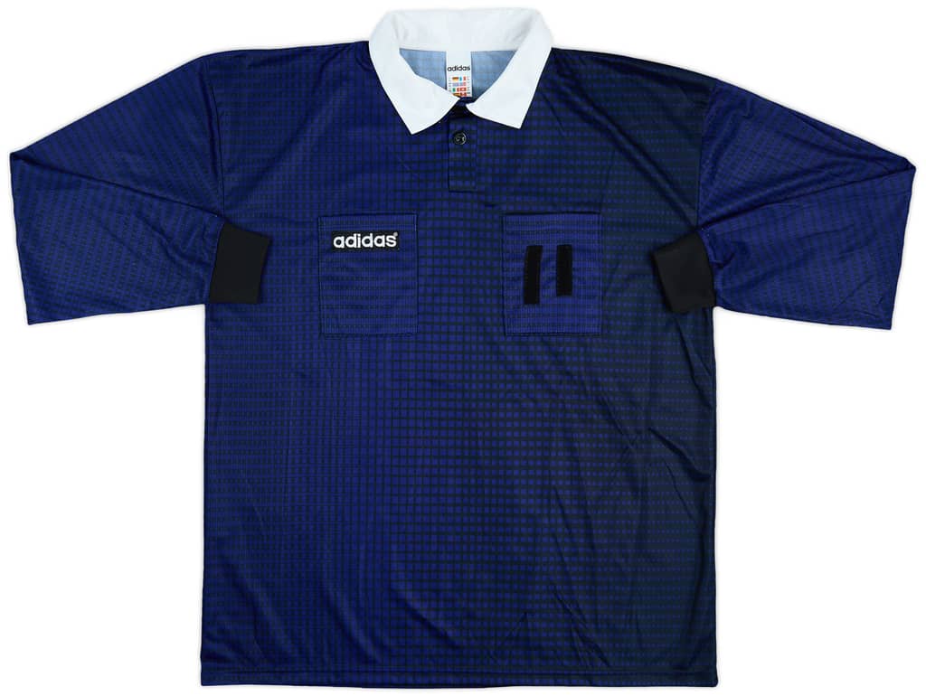 1990s adidas Referee Template L/S Shirt - 8/10 - (XL)