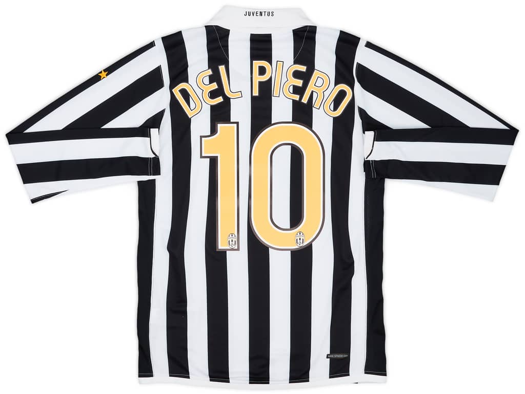 2006-07 Juventus Home L/S Shirt Del Piero #10 (S)