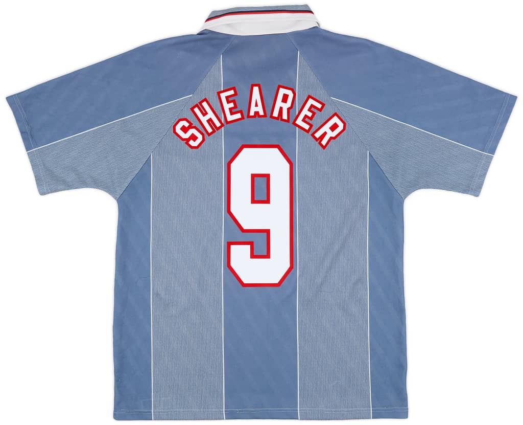 1996-97 England Away Shirt Shearer #9 - 8/10 - (L)