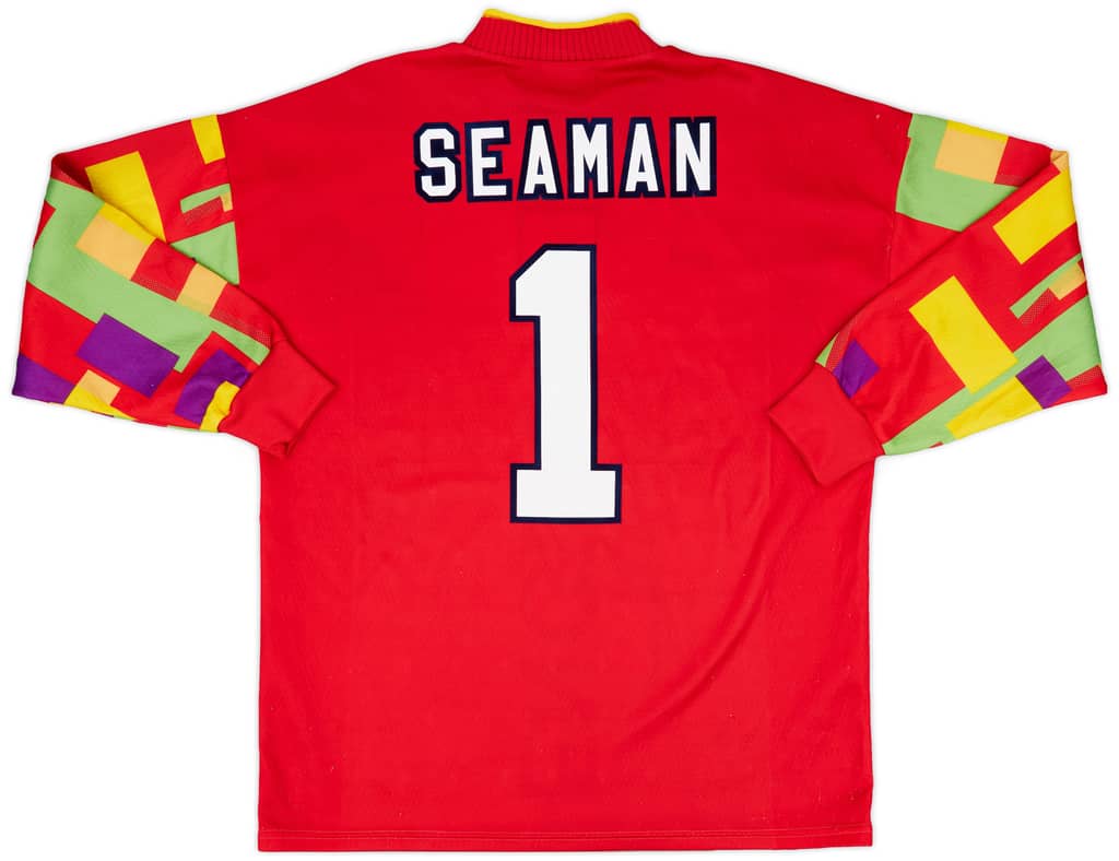 1995-96 England GK Shirt Seaman #1 - 8/10 - (L)