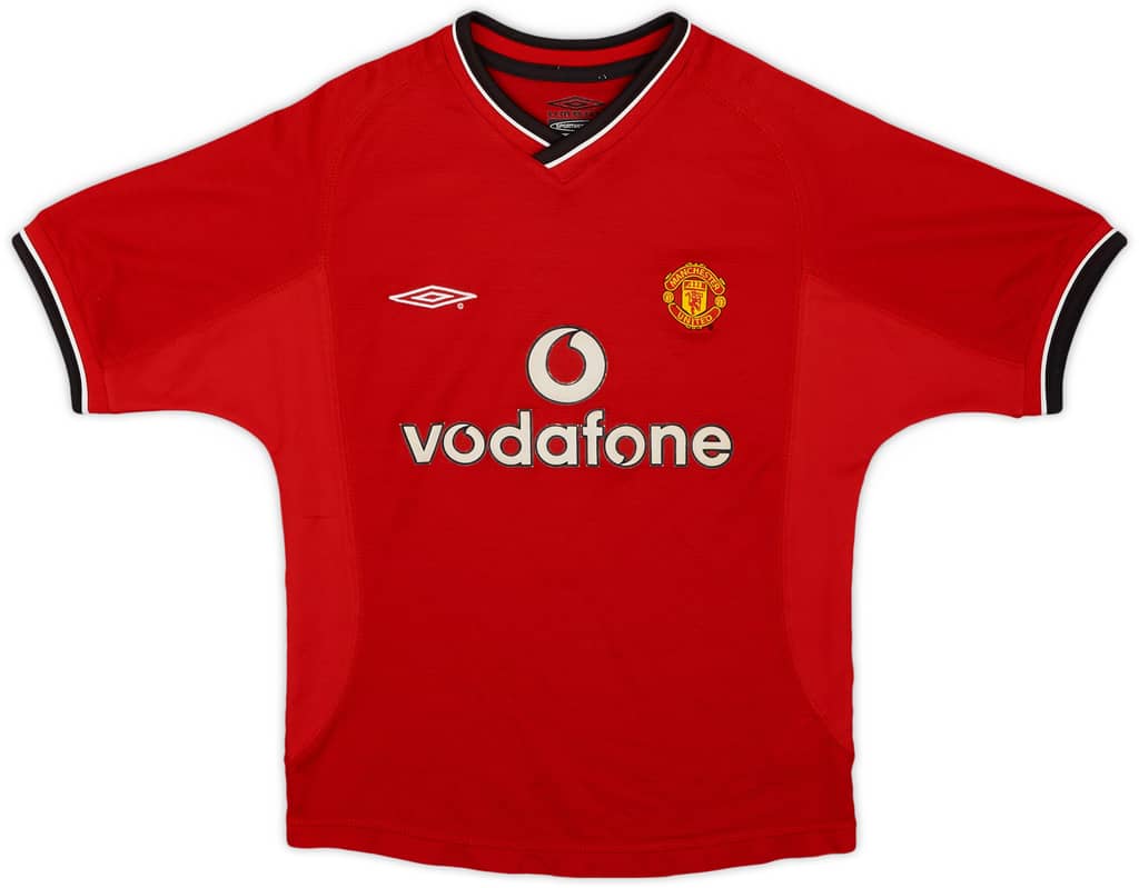 2000-02 Manchester United Home Shirt - 8/10 - (S.Boys)