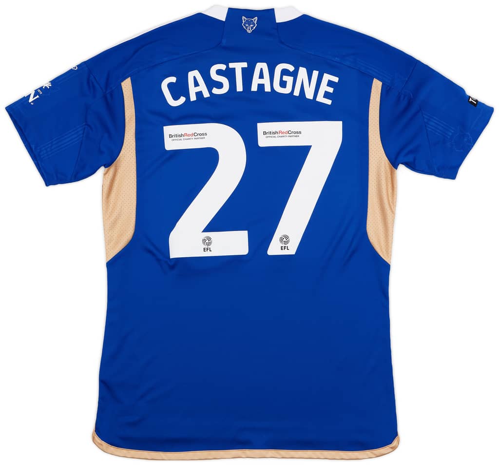 2023-24 Leicester Match Issue Home Shirt Castagne #27