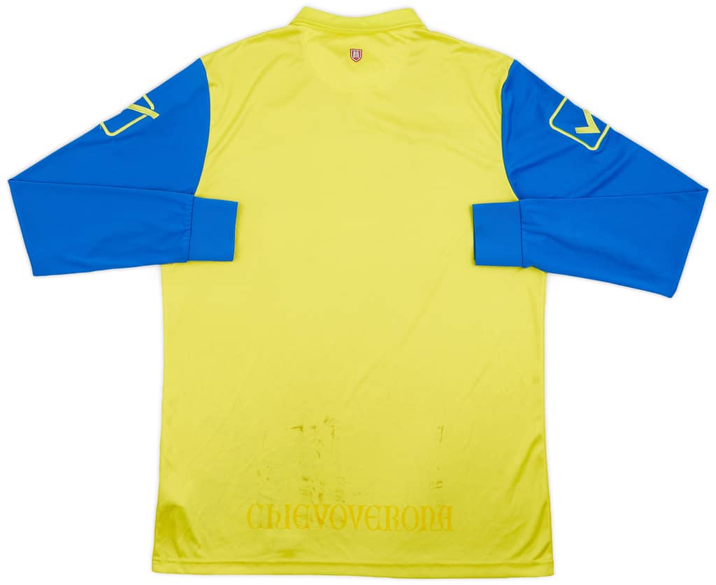 2014-15 Chievo Verona Home L/S Shirt - 5/10 - (L)