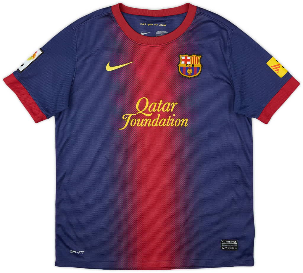 2012-13 Barcelona Home Shirt - 7/10 - (L.Boys)