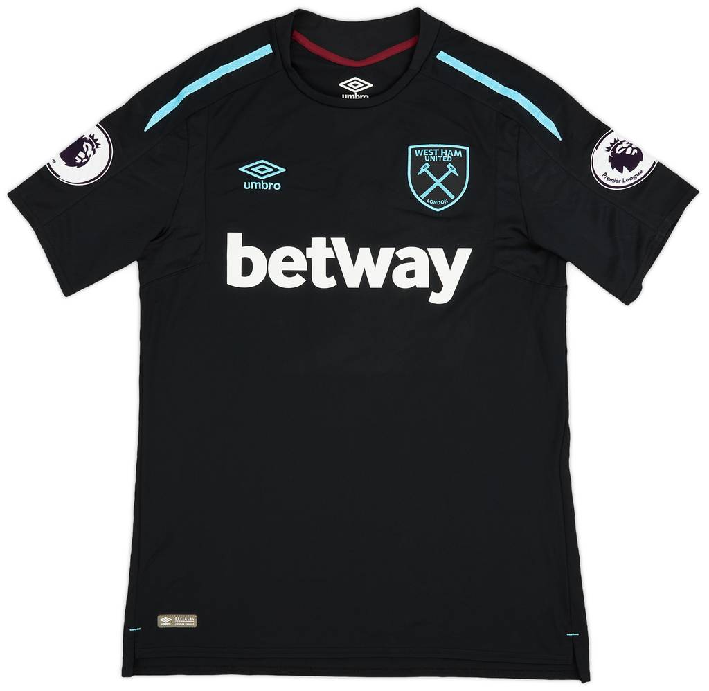 2017-18 West Ham Match Issue Away Shirt Fonte #4