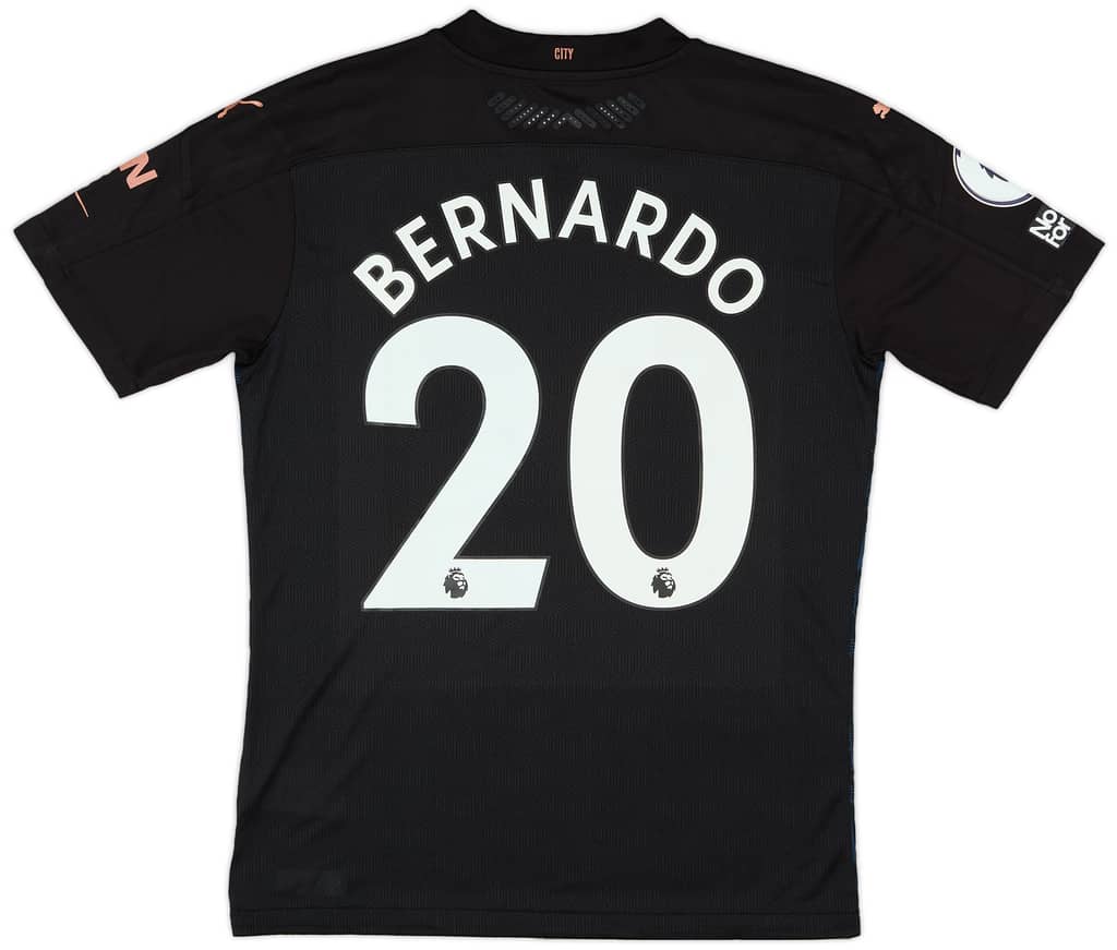 2020-21 Manchester City Match Issue Away Shirt Bernardo #20