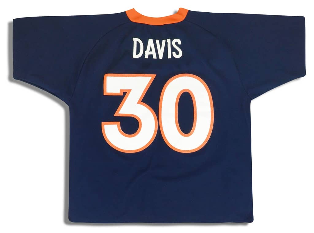 1997-00 Denver Broncos Davis #30 Logo Athletic Jersey (Home) M