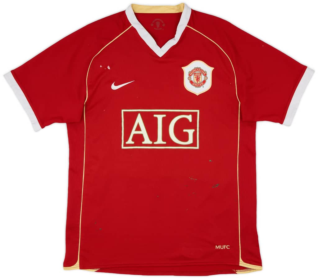 2006-07 Manchester United Home Shirt Solskjaer #20 - 5/10 - (M)
