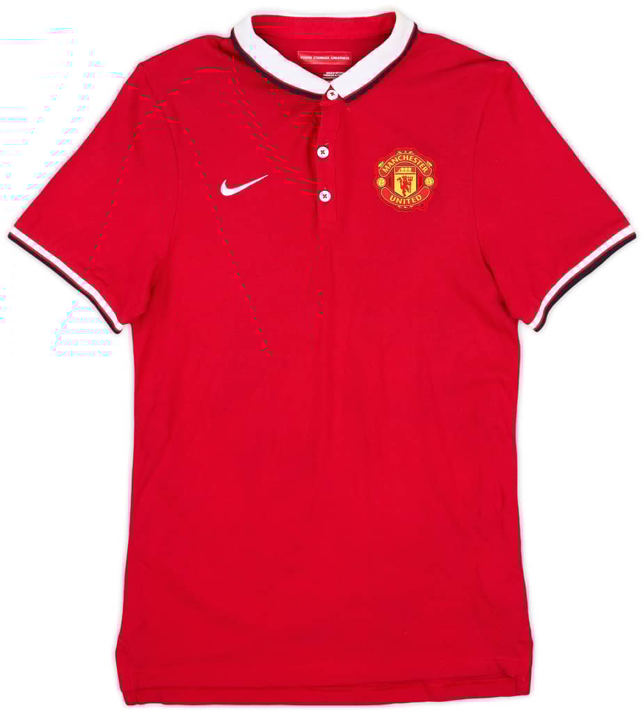 2014-15 Manchester United Nike Polo Shirt - 8/10 - (S)