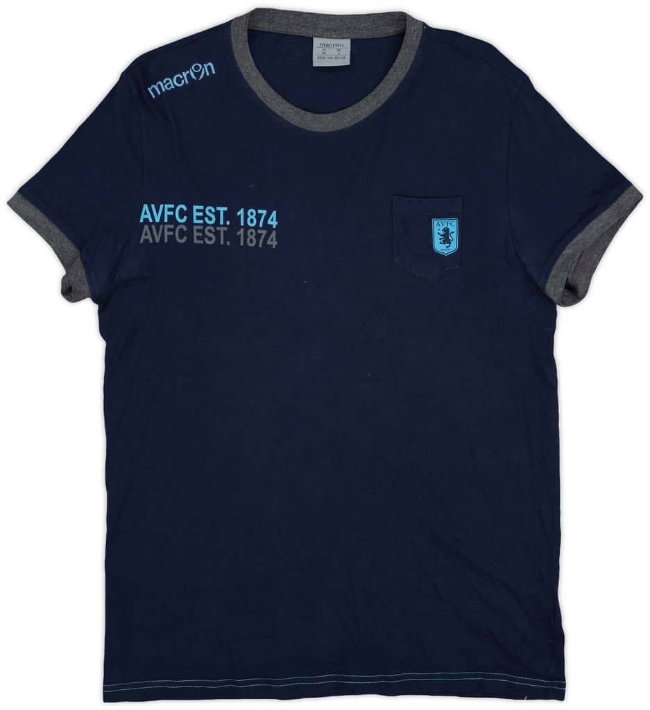 2014-15 Aston Villa Macron Cotton Tee - 6/10 - (L)