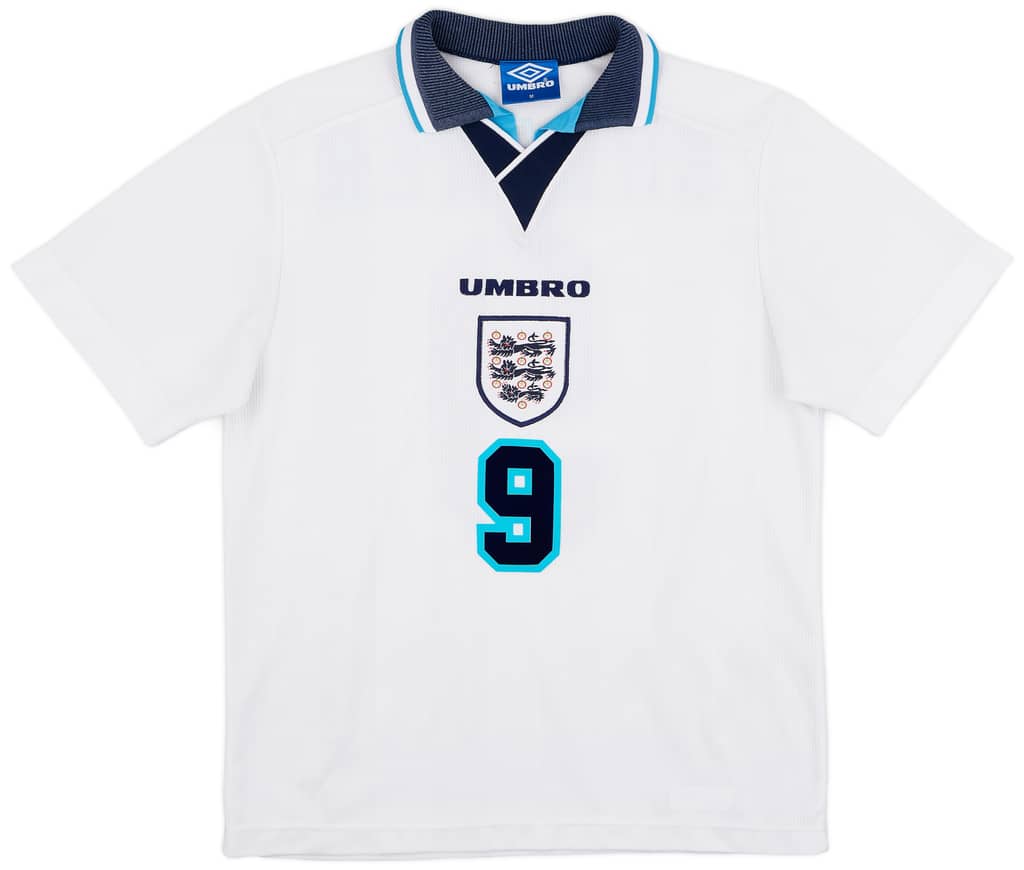 1995-97 England Home Shirt Shearer #9 - 9/10 - (M)