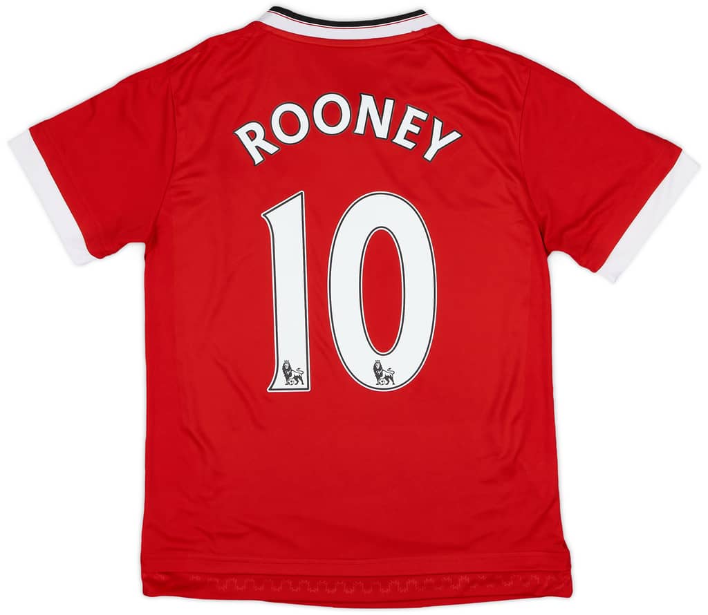 2015-16 Manchester United Home Shirt Rooney #10 - 5/10 - (XS)