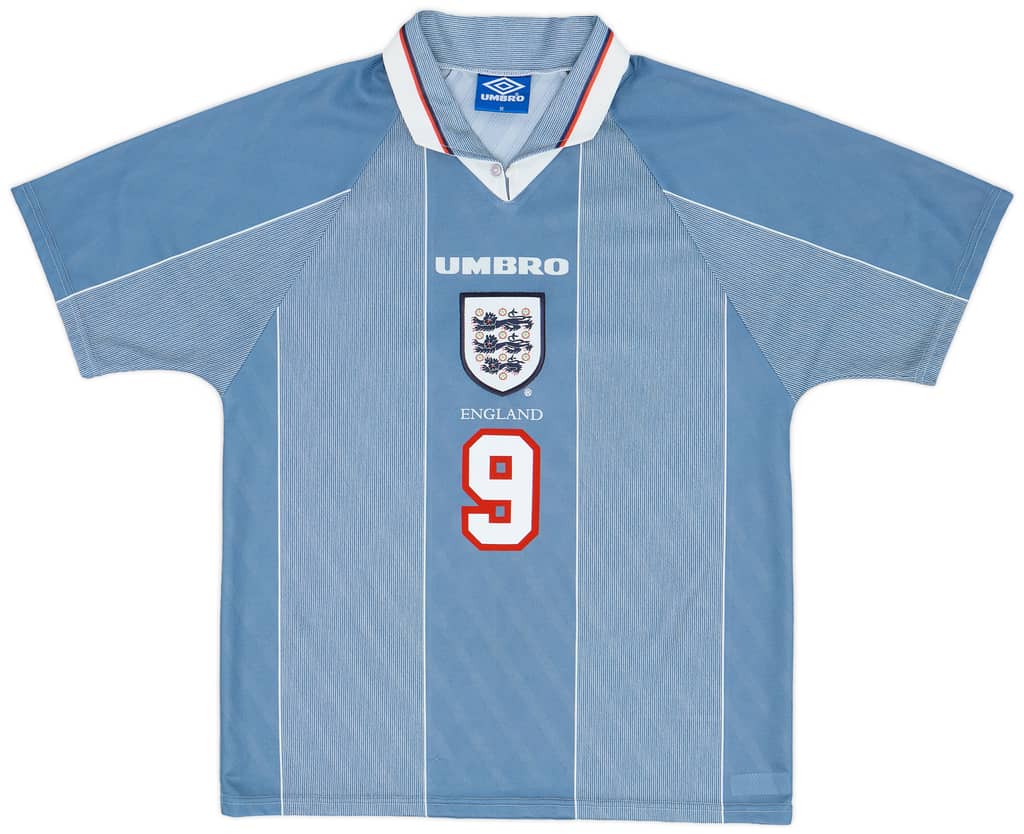 1996-97 England Away Shirt Shearer #9 - 9/10 - (M)