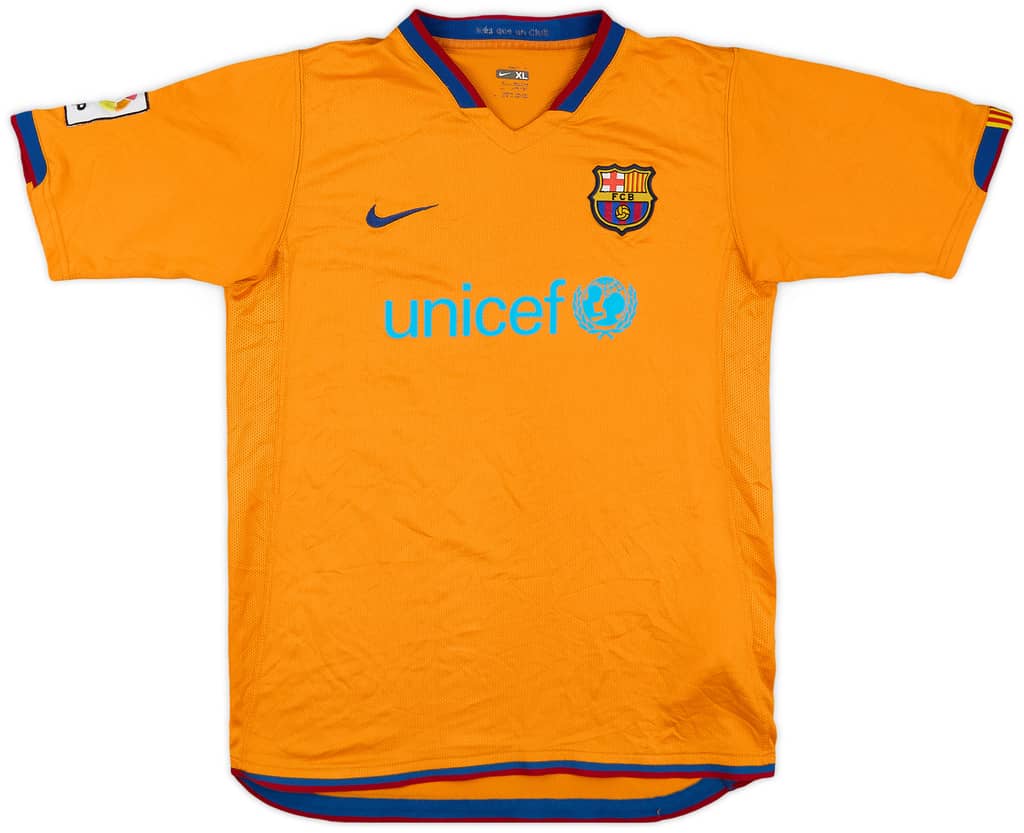 2006-08 Barcelona Away Shirt - 7/10 - (XL.Boys)