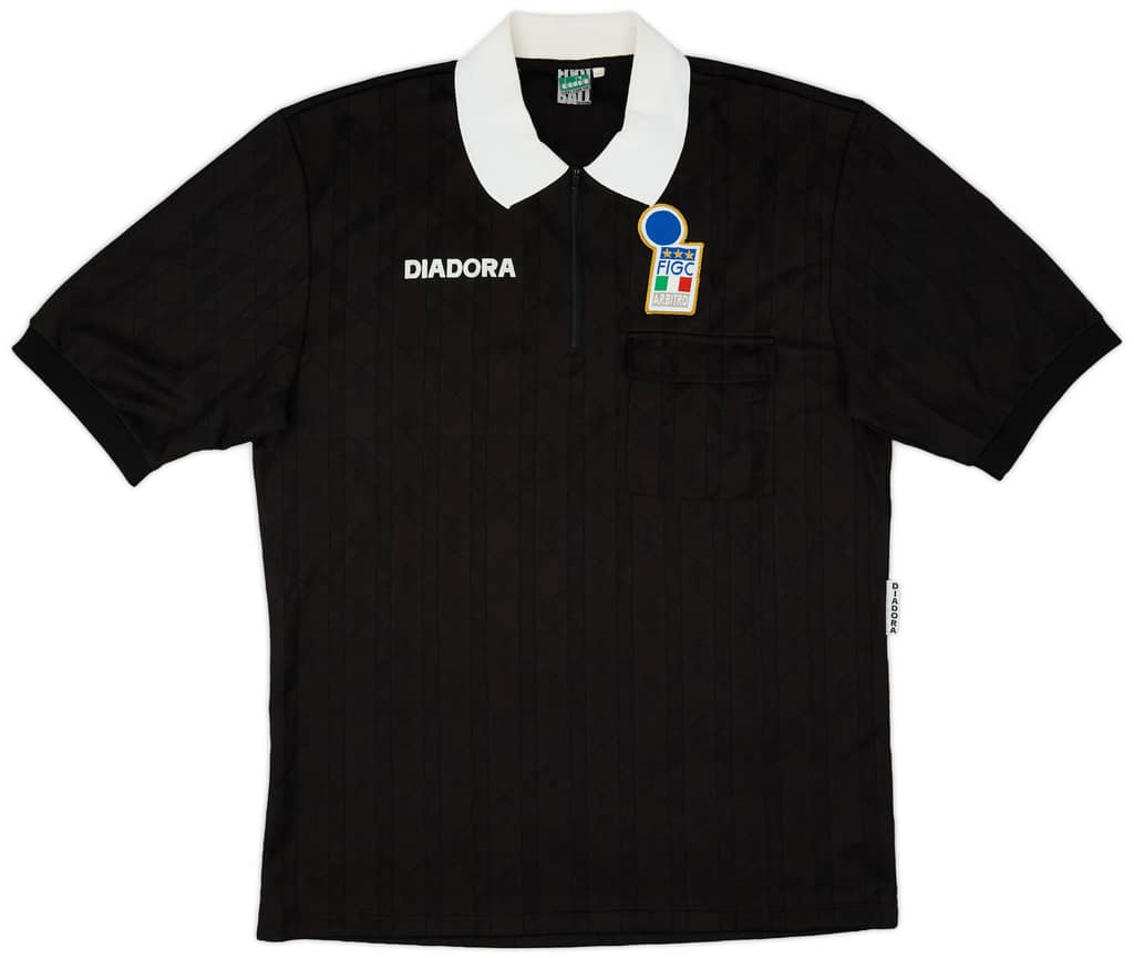 1990s Italy FIGC Diadora Referee Shirt - 8/10 - (XL)