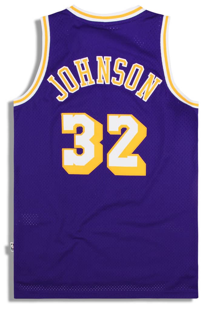 1986-91 LA Lakers Johnson #32 adidas Hardwood Classics Swingman Jersey (Away) S
