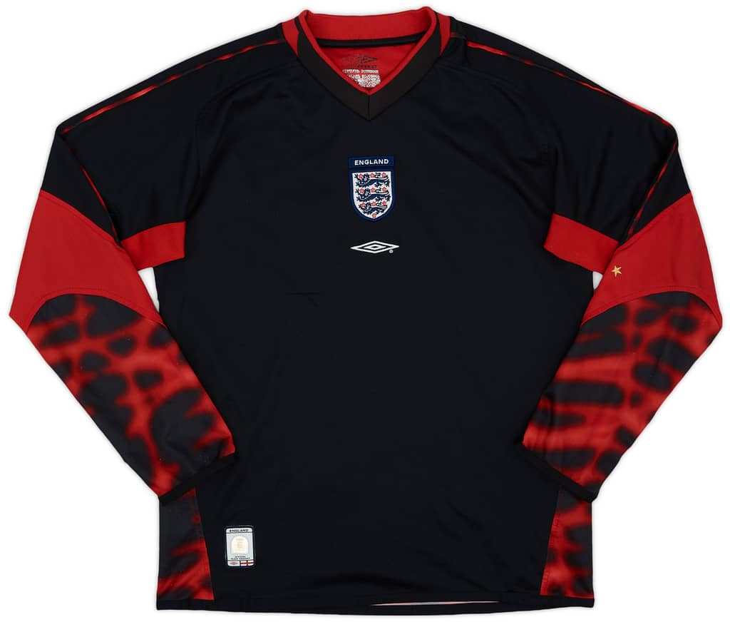 2004-06 England GK Shirt - 7/10 - (L.Boys)